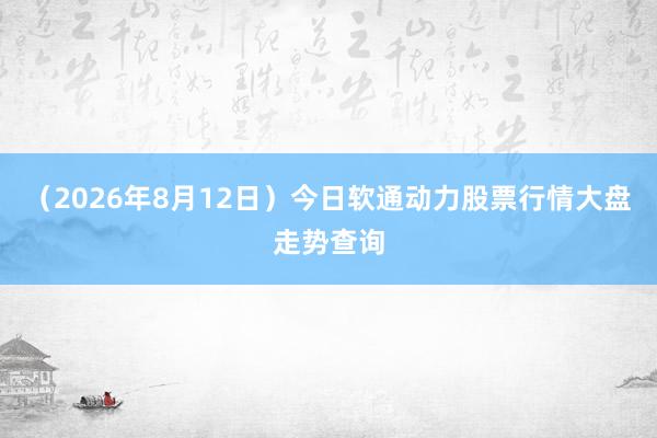 (2026年8月12日)今日软通动力股票行情大盘走势查询